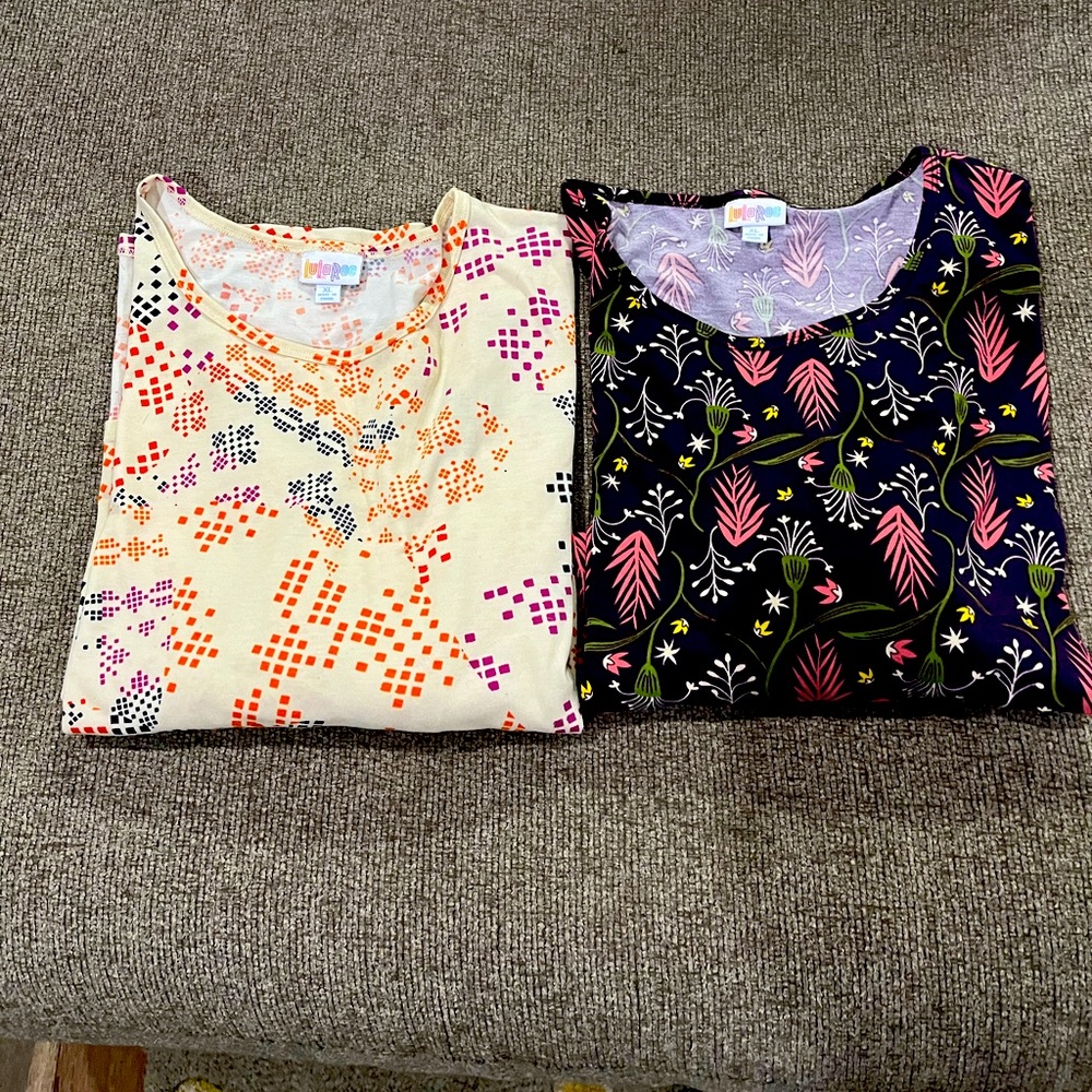 2 Lularoe Irma tops
